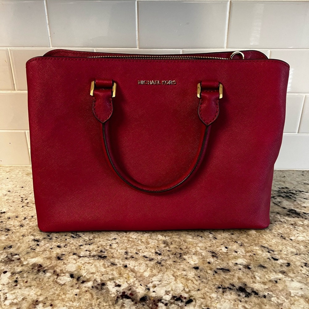 Michael kors savannah tote bag crossbody